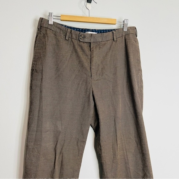 Peter Millar Brown Dress Straight Leg Trousers 35W - Picture 4 of 6